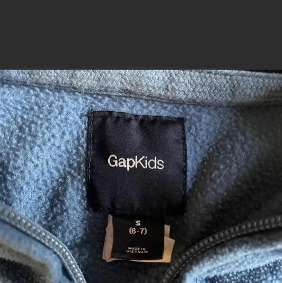 GAP KIDS YOUTH SIZE Small 6-7 BLUE FLEECE HOODIE SWEATSHIRT - Picture 6 of 12
